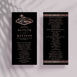 Elégant Las Vegas Destination Wedding Programme<br><div class="desc">Célébrez dans le style avec ces programmes de mariage modernes et très tendance. Ce design est facile à personnaliser avec votre libellé d'événement spécial et vos invités seront ravis quand ils verront ces programmes fabuleux.</div>