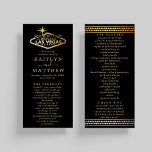 Elégant Las Vegas Destination Wedding Programme<br><div class="desc">Célébrez dans le style avec ces programmes de mariage modernes et très tendance. Ce design est facile à personnaliser avec votre libellé d'événement spécial et vos invités seront ravis quand ils verront ces programmes fabuleux.</div>
