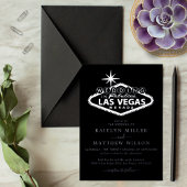 Elegant Las Vegas Destination Wedding Real Folie Uitnodiging