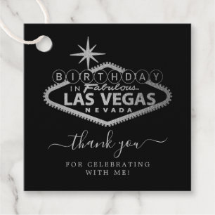 Elegant Las Vegas verjaardagsfeestje bedankt Bedankjes Labels