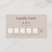 Elegant Lash Technician Loyalty Card (Voorkant)