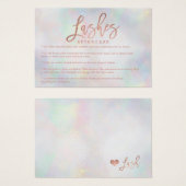 Élégant lashes soins rose perle d'or nacre (Devant & derrière)