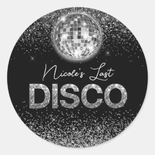 Elegant Last Disco Bachelorette Custom Ronde Sticker