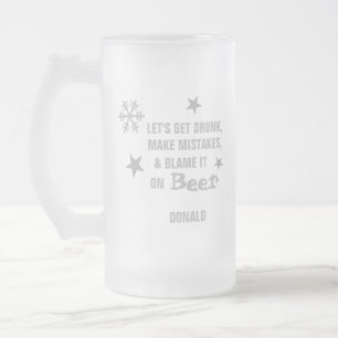 Elegant Laten we Drink worden Matglas Bierpul