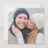 Elegant Laurel Leaf Photo Enregistrer La Carte Dat (Dos)
