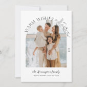 Elégant Laurels Arch Photo Carte de vacances (Devant)