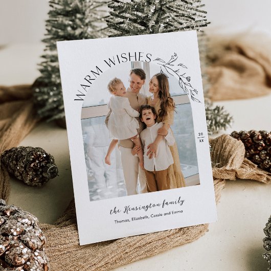 Elégant Laurels Arch Photo Carte de vacances