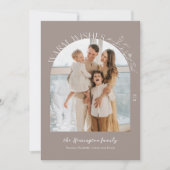 Elegant Laurels Arch Photo Carte de vacances - Tau (Devant)