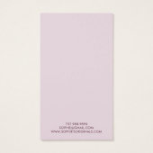 Élégant Lavande gris Motif d'oreille (Dos)