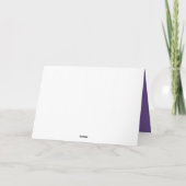 Élégant Lavande violet Fleurs Merci (Dos)