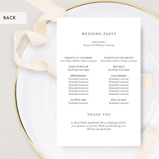 Élégant Lavande violet Monogramme Programme de mar