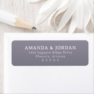 Elegant Lavendel Minimalistisch Etiket