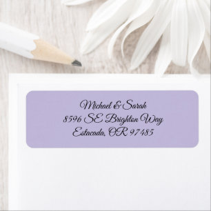 Elegant Lavendel Paarse Adres Etiket