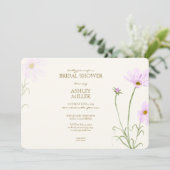 Elegant Lavendel Spring Wildflower Vrijgezellenfee Kaart (Staand voorkant)