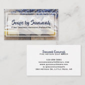 Elegant Lavender Artisan Soap Maker Visitekaartje (Voorkant / Achterkant)