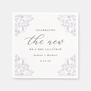 Elegant Lavender  Classic Wedding Napkins Servet
