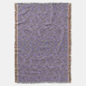 Elegant  Lavender Damask Throw Blanket Deken (Voorkant Verticaal)