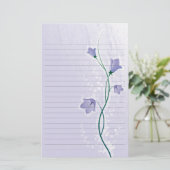 elegant lavender floral bruiloft met papier (Staand voorkant)
