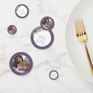 Elegant Lavender Floral Waterverf Vrijgezellenfees Confetti