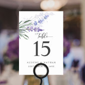 Elegant Lavender Floral Waterverf Wedding Kaart