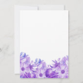 Elegant Lavender Floral Wedding Invitation Kaart (Achterkant)