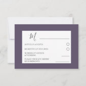 Elegant Lavender & Foliage RSVP Wedding (Achterkant)