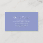 Elegant Lavender Gradient Paars Floral Logo Visitekaartje (Achterkant)