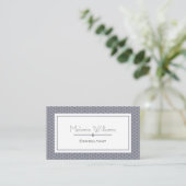 Elegant Lavender Honeycomb Professional Visitekaartje (Staand voorkant)