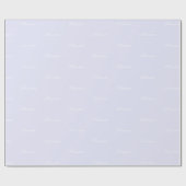 Elegant lavender lila script aangepaste naam verja cadeaupapier (Vlak)