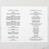 Élégant Lavender Navy Blue Floral Fleom Programme (Dos)