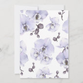 Elegant Lavender Orchid Baby Shower Invitation (Dos)