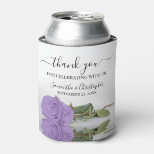 Elegant Lavender Paars Roos Weddenschap Hartelijk Blikjeskoeler