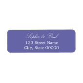 Elegant Lavender Return Address Label (Voorkant)