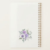 Elegant Lavender Roses Eucalyptus Wedding Planner (Dos)