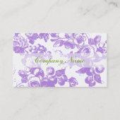 Elegant Lavender Rozen Visitekaartje (Achterkant)