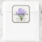 Élégant Lavender Soy Cax Étiquette d'affaires (Sac)