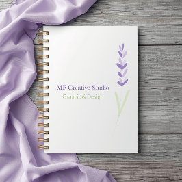 Elegant Lavender Sprig Botanical Design Planner