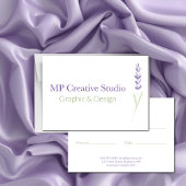 Elegant Lavender Tak Botanisch Ontwerp