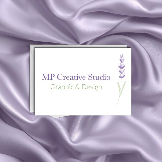 Elegant Lavender Tak Botanisch Ontwerp