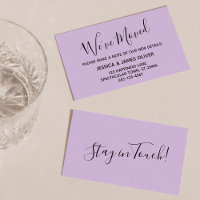 Elegant, Lavender Typografie "We hebben ons verpla