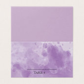 Elegant Lavender waterverf bruiloft Kaart (Buitenkant ongevouwen)