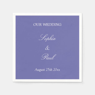Elegant Lavender Wedding Napkins Servet