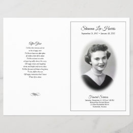 Elegant LDS Funeral Programme Flyer