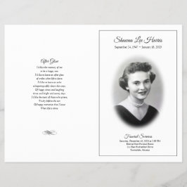 Elegant LDS Funeral Programme Flyer