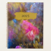 Elegant Leaf Abstracte Art Planner (Voorkant)