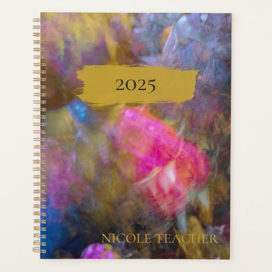 Elegant Leaf Abstracte Art Planner (Voorkant)