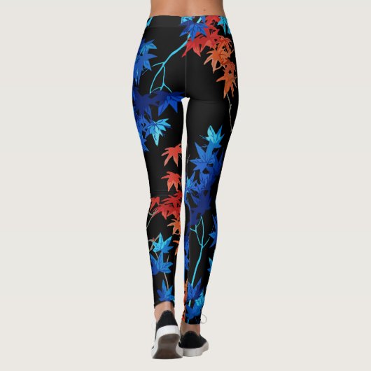 Elegant Leaf en Branch Pattern-Leggings Leggings (Achterkant)