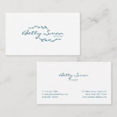 Elegant Leaf Logo Visitekaartje (Voorkant / Achterkant)