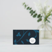 Elegant Leaf Visitekaartje (Staand voorkant)