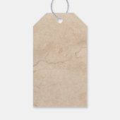 Elegant Leaves Orthodox Christelijk Baptisme Gift  Cadeaulabel (Achterkant)